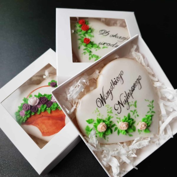 Lukrowane ciasteczka, ręcznie dekorowane, ciasteczka urodzinowe, podziękowania dla gości - Basia sweets
