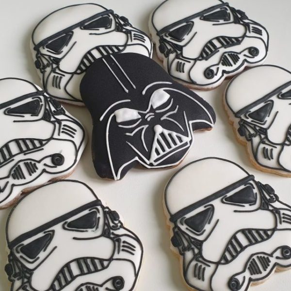 Ciasteczka Gwiezdne Wojny, Gwiezdne wojny, Lord Vader, Lukrowane ciasteczka Basia sweets