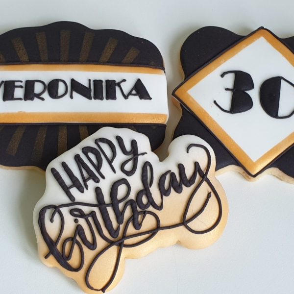 ciasteczka urodzinowe - happy birthday, ciastka na urodziny - Basia sweets