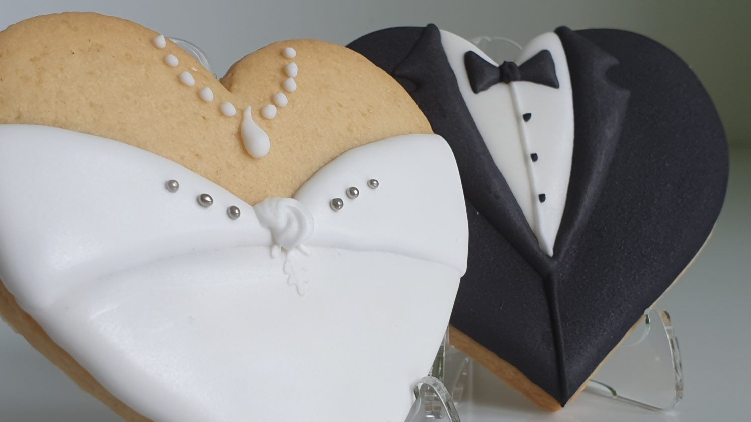 Ciasteczka ślubne, podziękowania dla gości na ślub, podziękowania na ślub, lukrowane ciasteczka - Basia sweets