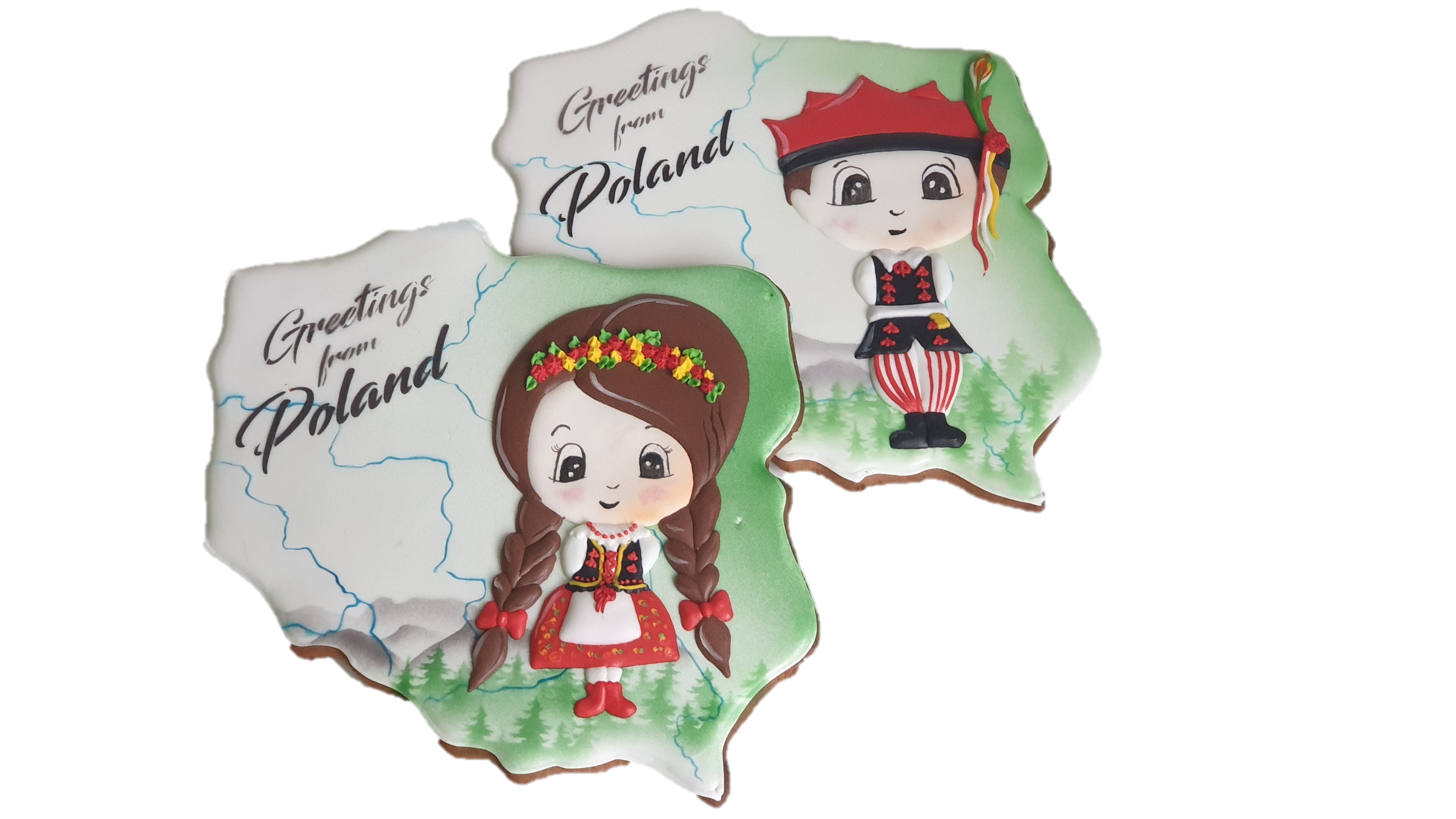 Pierniki reklamowe, lukrowane pierniki, pamiątka z Polski